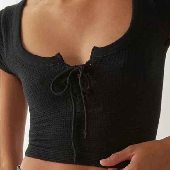 SALE 🖤🩷Urban outfitters out from under🖤 waffle shirt NEW soft - Picture 2 of 7